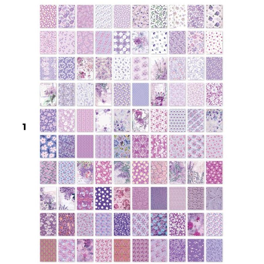 Libro 100 papeles florales