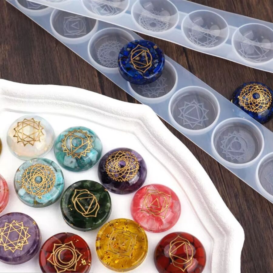 Molde de silicona 7 chakras