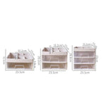 Organizador escritorio cosmeticos 2 cajones