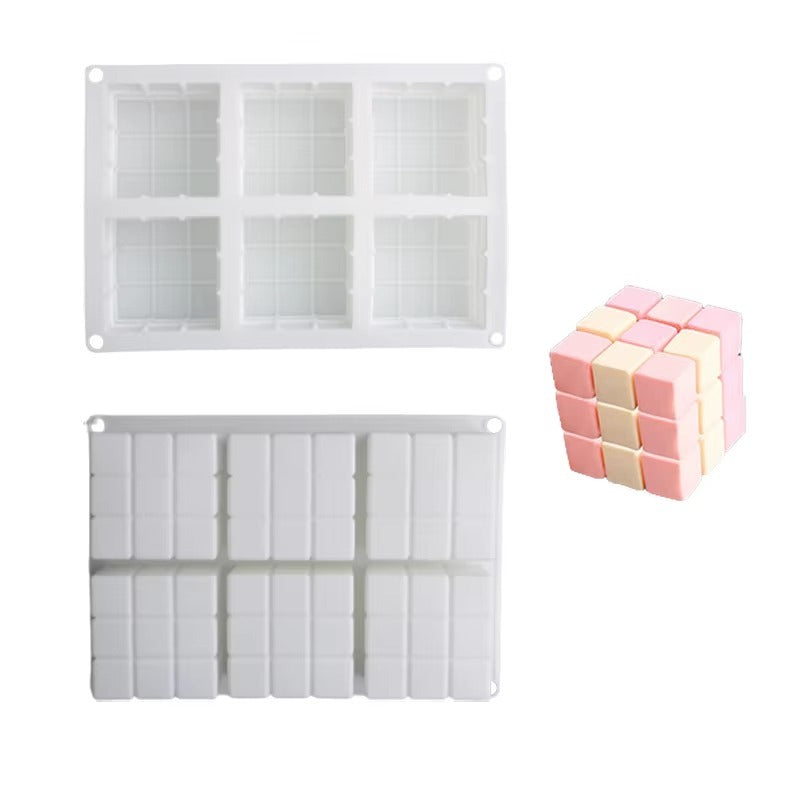 Molde silicona Vela Jabon Rubik - 30123