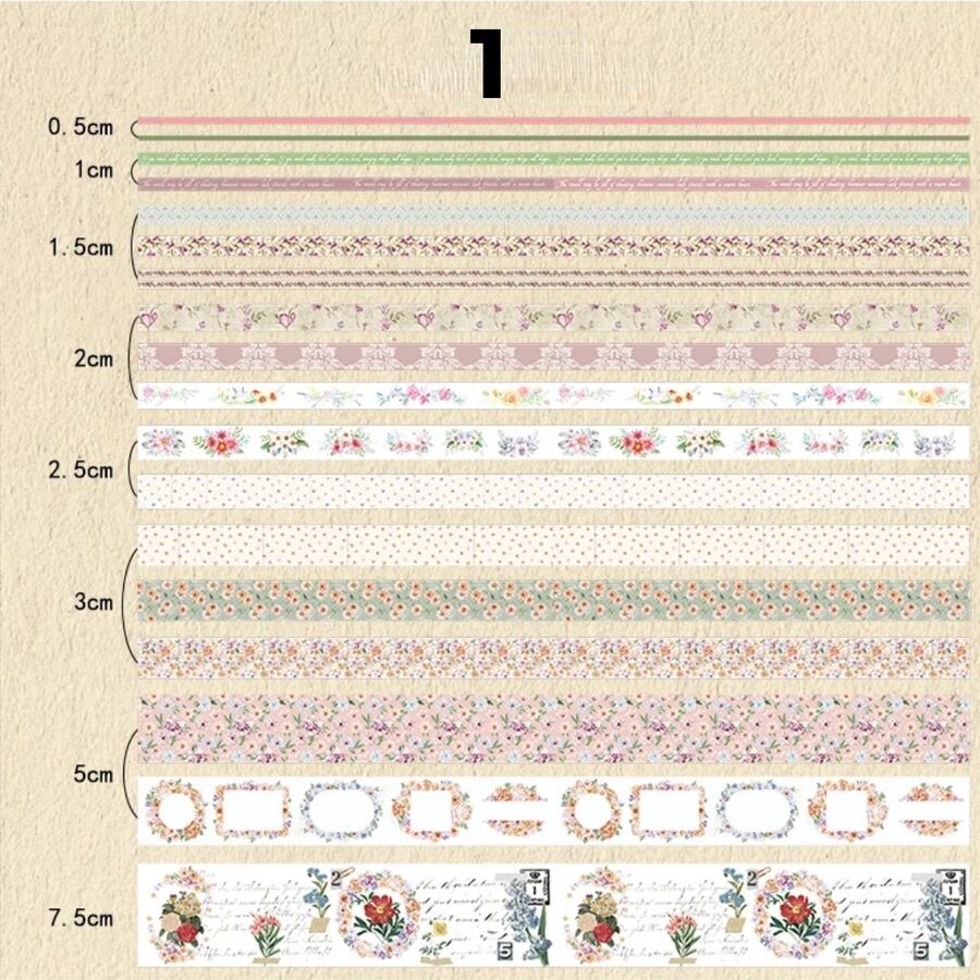 Caja 18 washi tape coleccion poesía