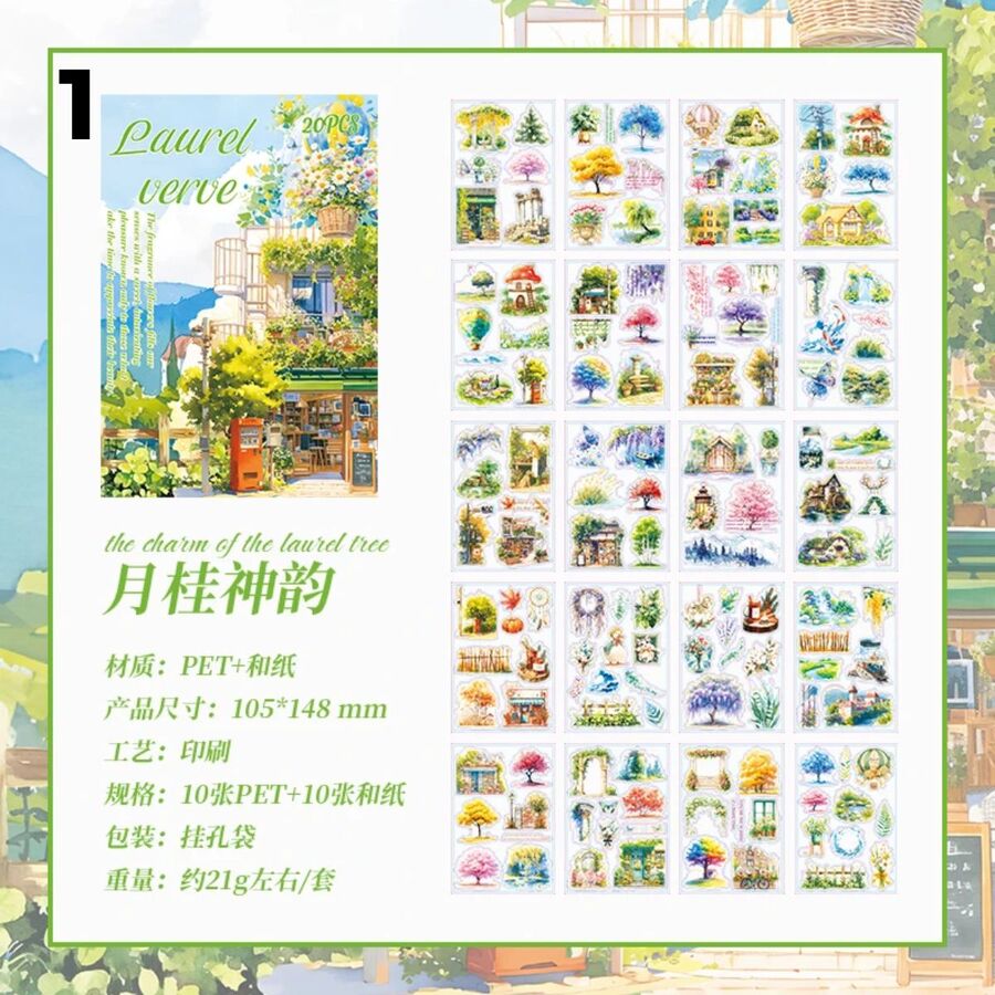 LIBRO STICKERS PET Y WASHI MOMENTS