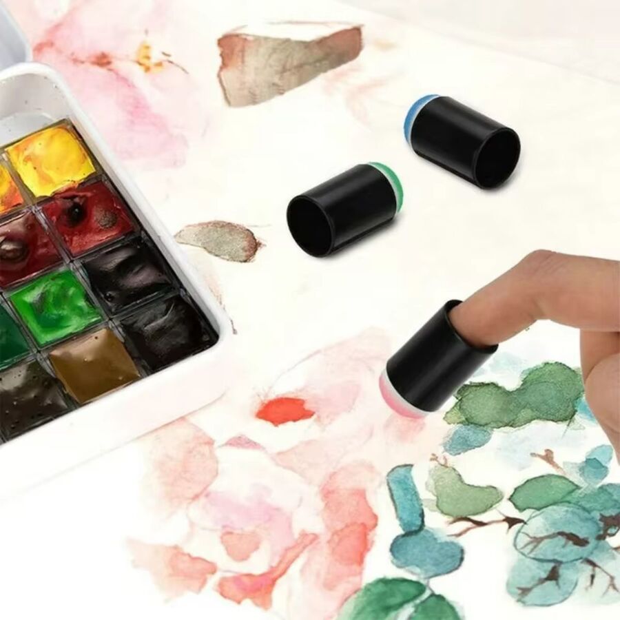 CAJA ACRILICO CON APLICADORES DE DEDO