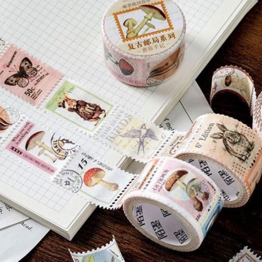 WASHI TAPE ESTAMPILLAS