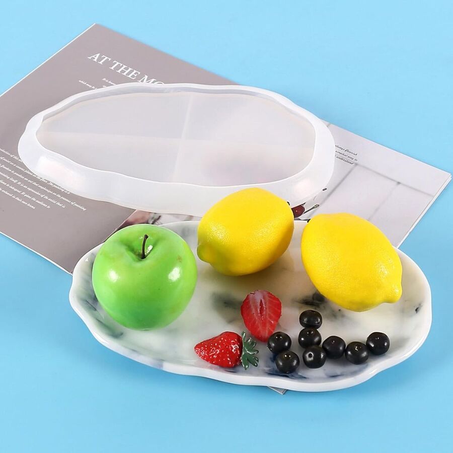 MOLDE DE SILICONA PARA BANDEJA RESINA, YESO, CEMENTO
