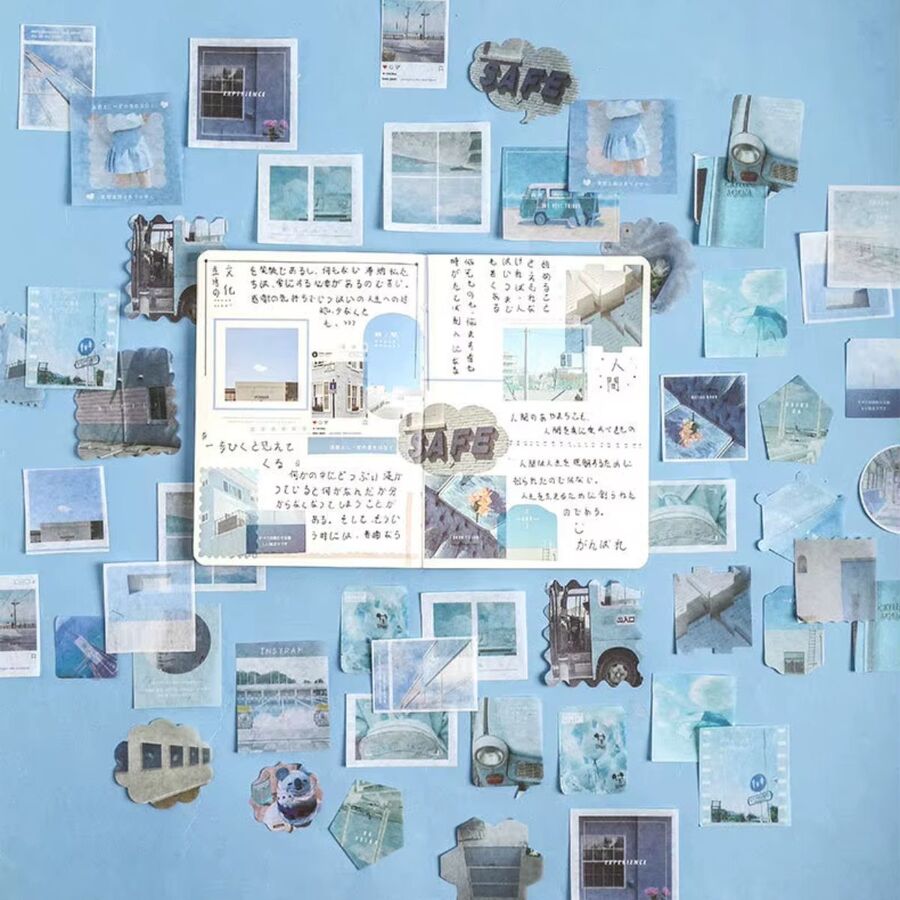 Caja stickers colección moderna