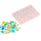 Molde de silicona piedras gemas varios