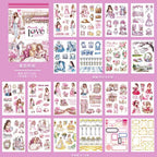Libro stickers varios materiales colección Moments