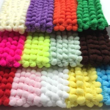 Cinta Galon Minipompon Metro Gris