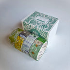 Set 4 washi tape summer floral