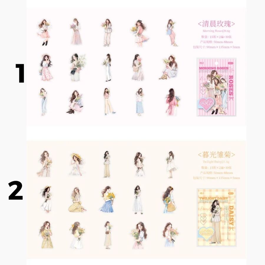 Set pegatinas chicas 30485