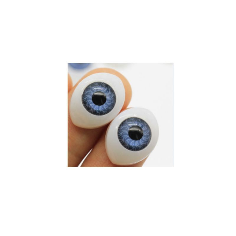 Par de Ojo Duende Muñeco Azul ojito