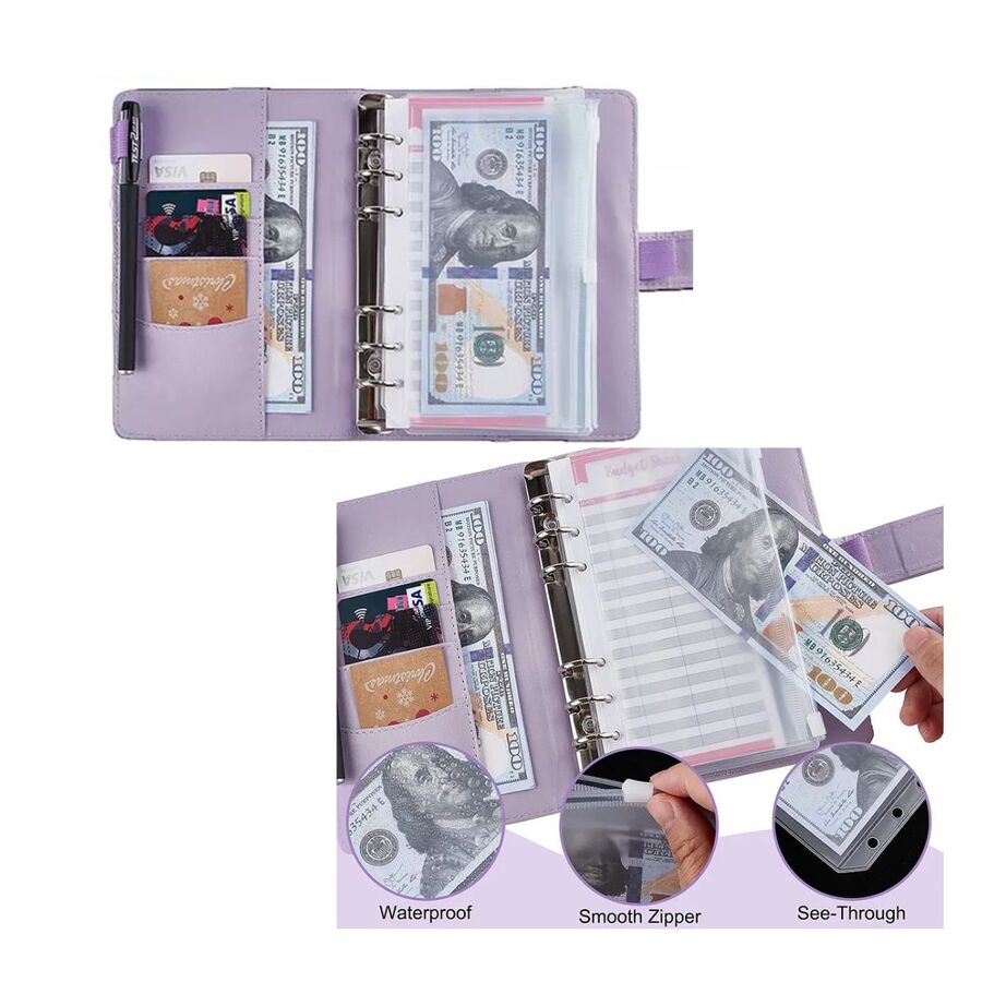 Estuche simil cuero organizador ahorro