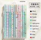 Set 10 Lapiceras En Estuche Rígido Modelo Cute Animal