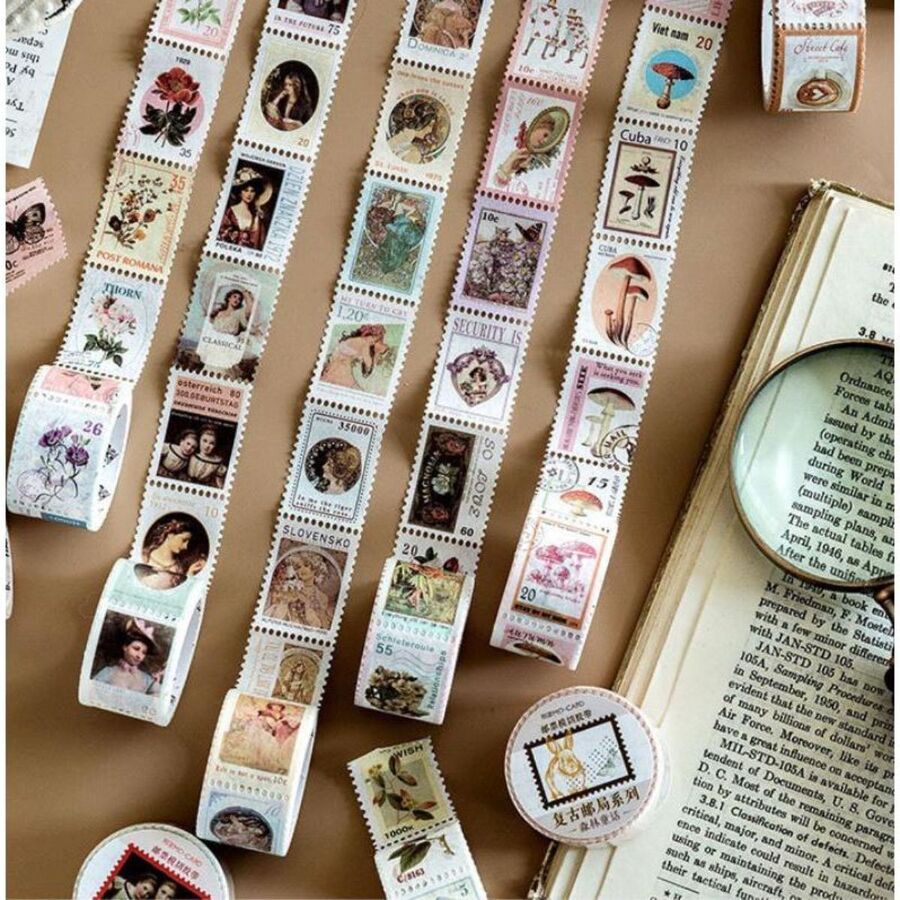WASHI TAPE ESTAMPILLAS