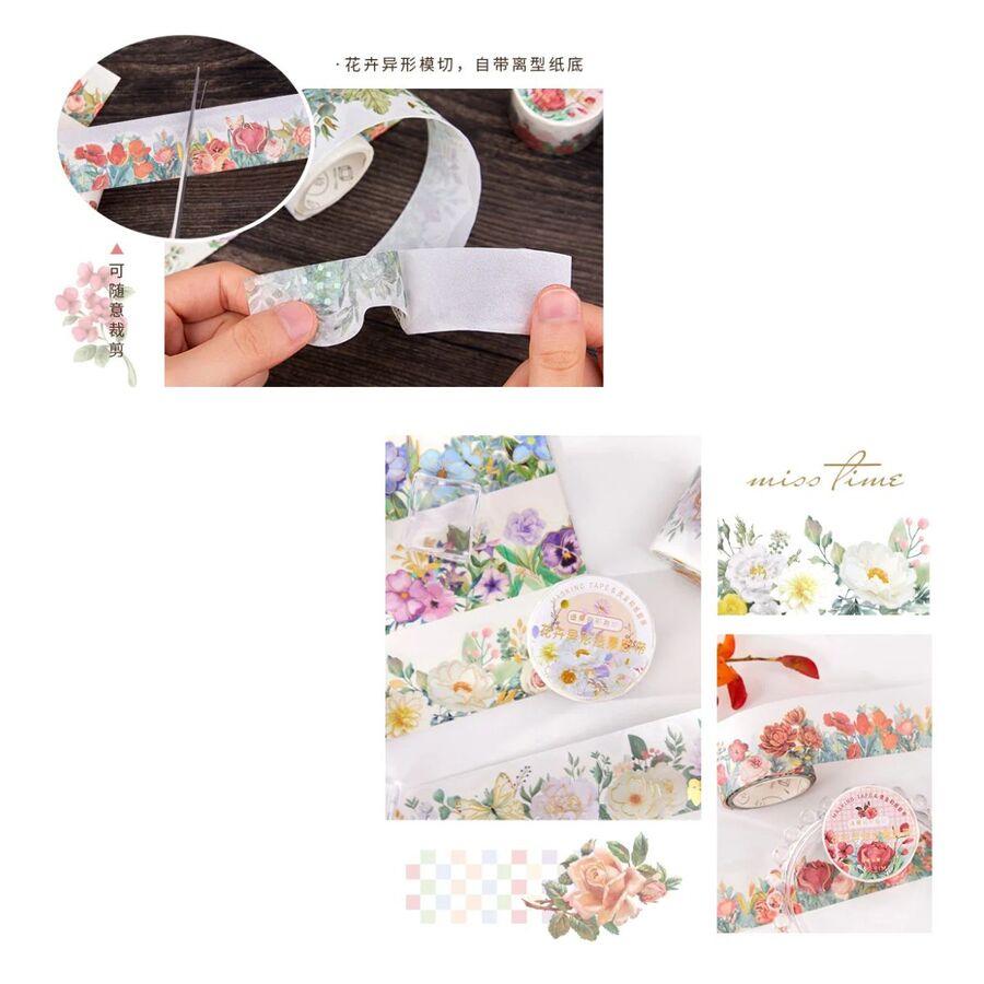 WASHI TAPE CAMPO DE FLORES