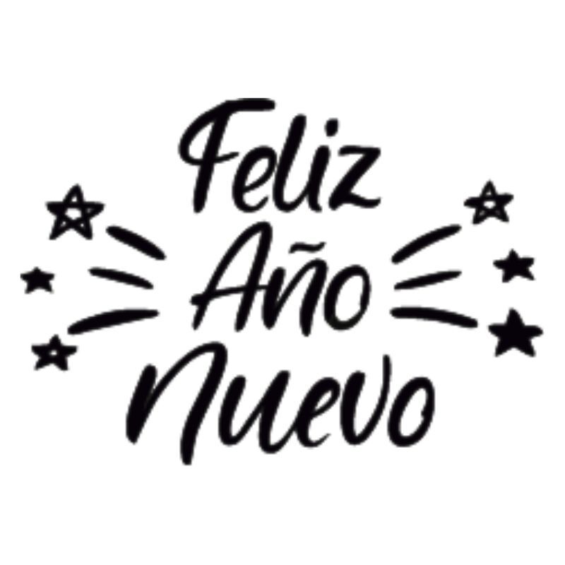 Sello Silicona Feliz Año Nuevo
