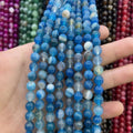 Tira Piedra Bolita 6mm - Blue Agate