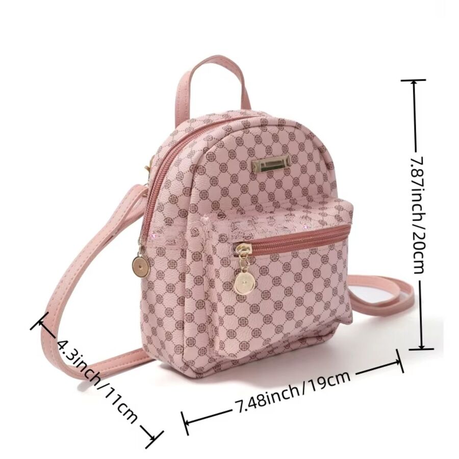 MOCHILA CHICA CON ACCESORIO Y CORREA