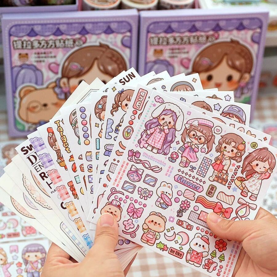 Caja sticker kawai
