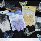 STICKERS MARIPOSAS HOLOGRAFICO PET
