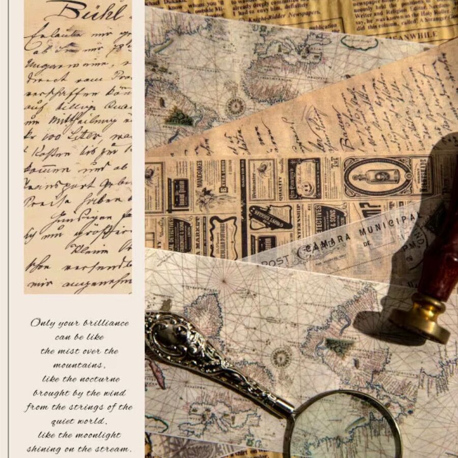 Set de cinta Washi Vintage antigua