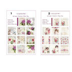 Block papel rustico coleccion floral