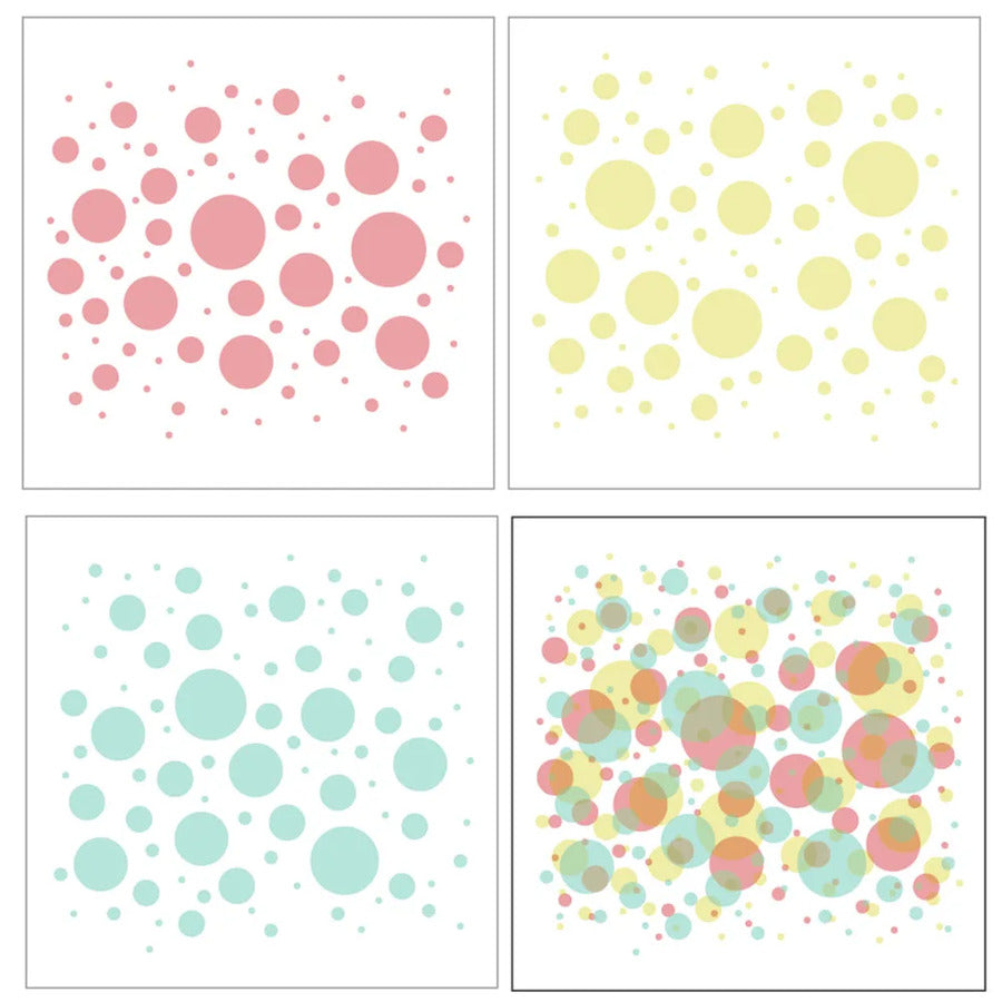 Set estencil circulos