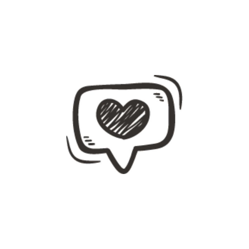 Sello Silicona Dialogo Corazon