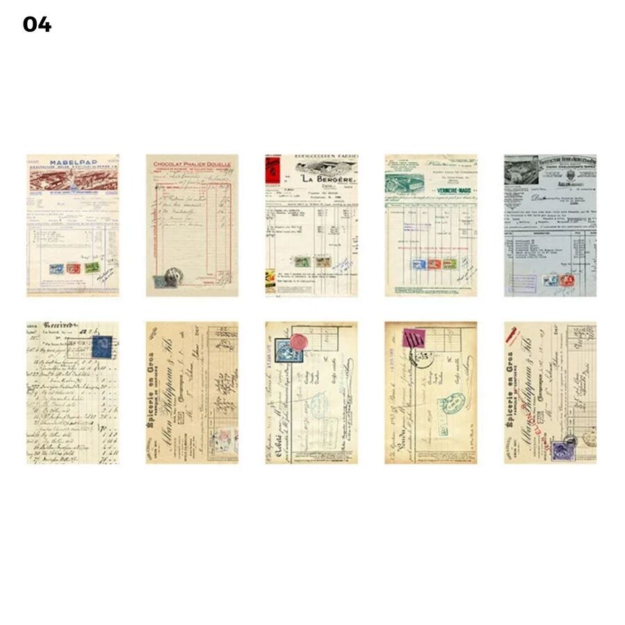 Set papeles decorados vintage