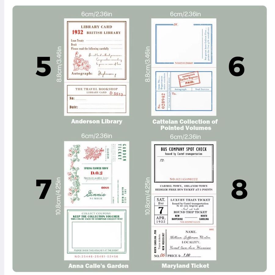 Block tarjetas papel 30776