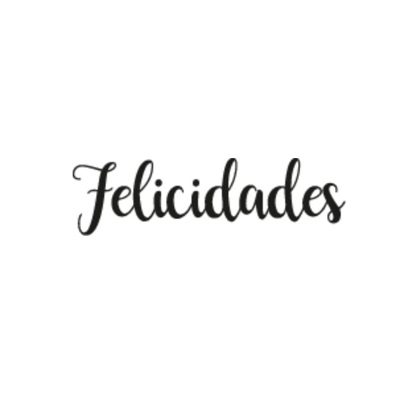 Sello Silicona Felicidades