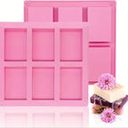 Molde de silicona para 6 Jabones Rectangulos C1