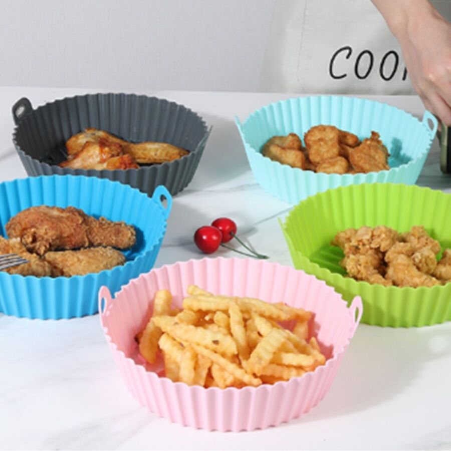 Molde de silicona air fryer redondo 20*6cm