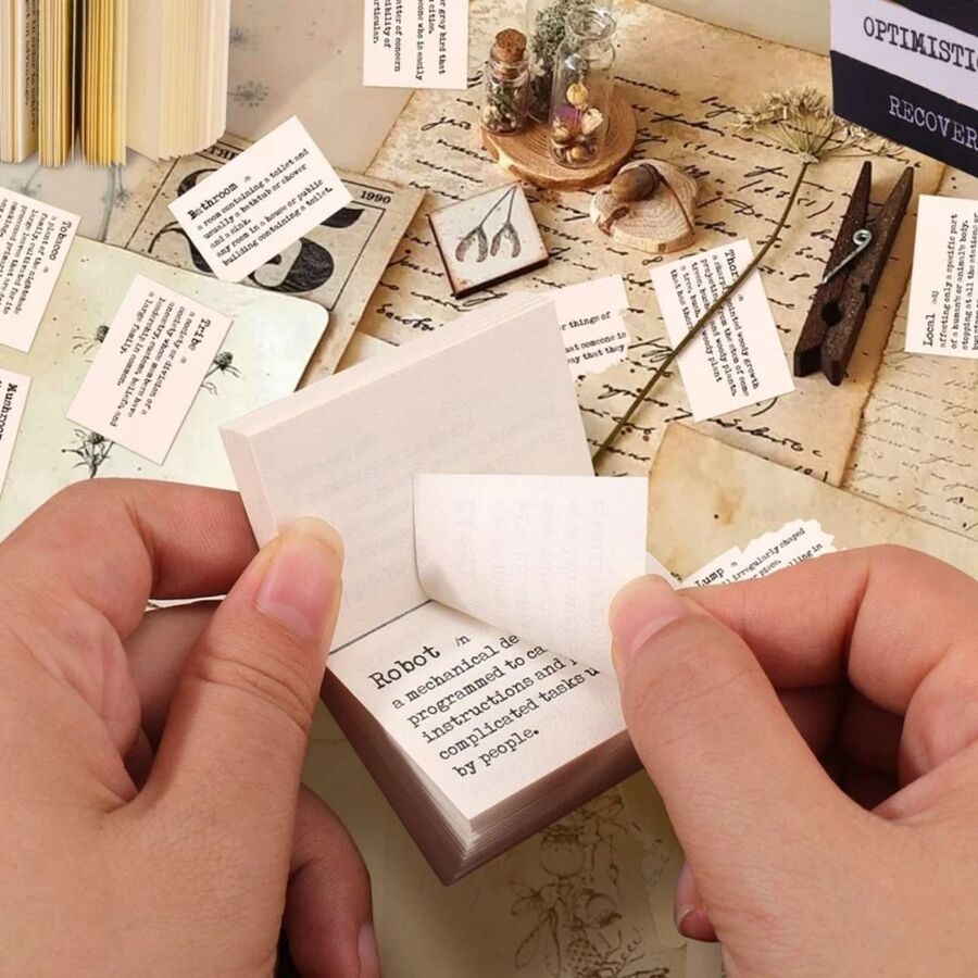 Block Papeles diccionario