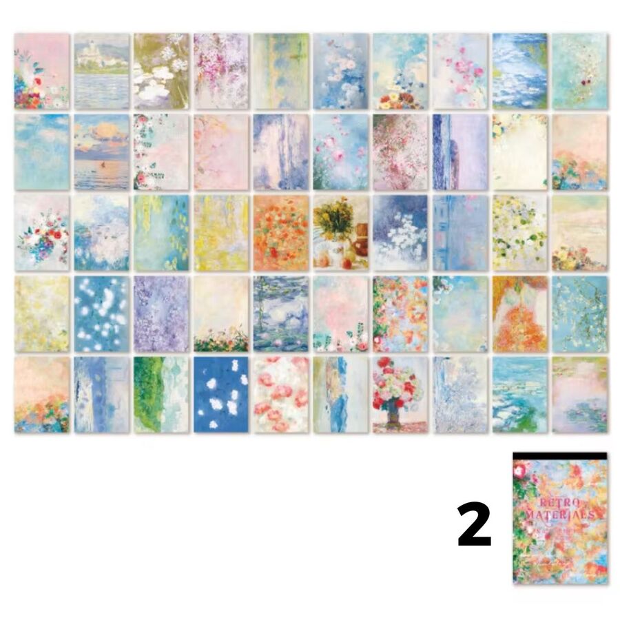 Set libro papeles retro 30778