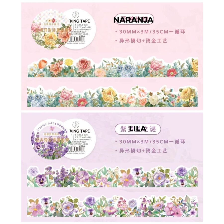 WASHI TAPE CAMPO DE FLORES