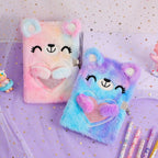 Cuaderno peluche con candado
