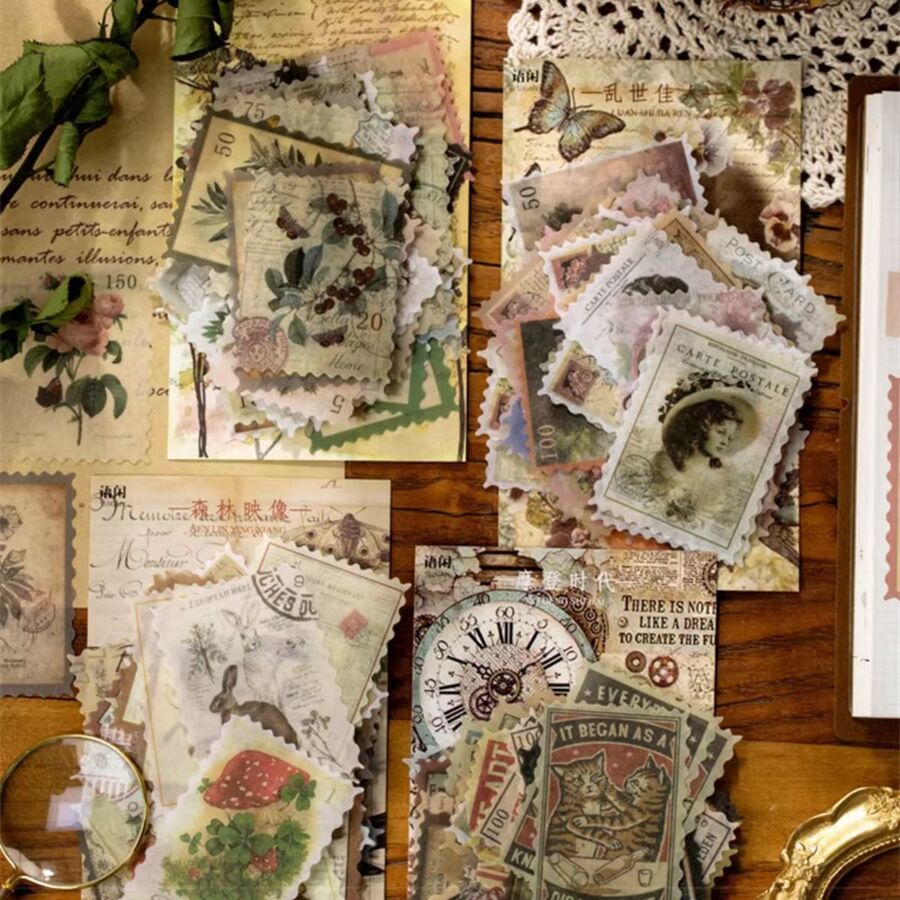 Pack estampillas retro