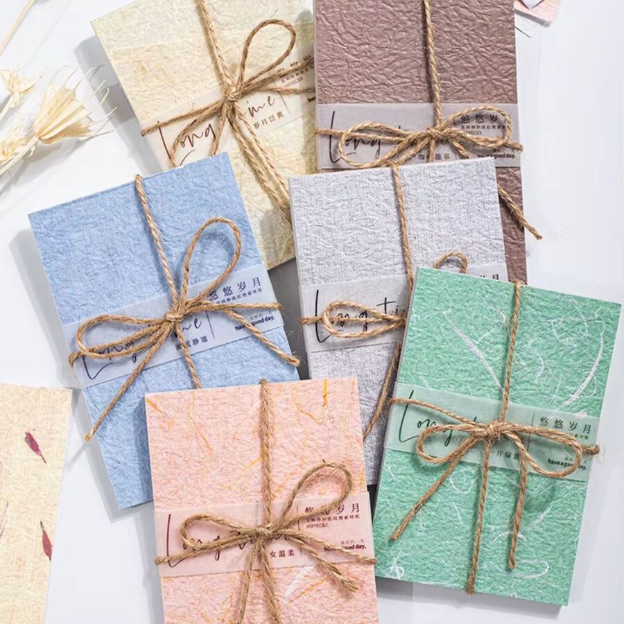 Set papeles rusticos artesanales