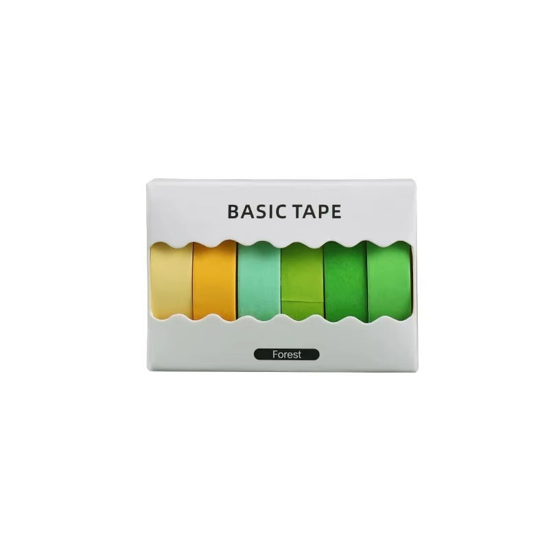 Set 6 Washi Tape Modelo Verde