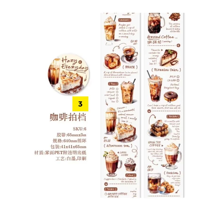 WASHI TAPE COLECCION HAZY EVERY DAY PET