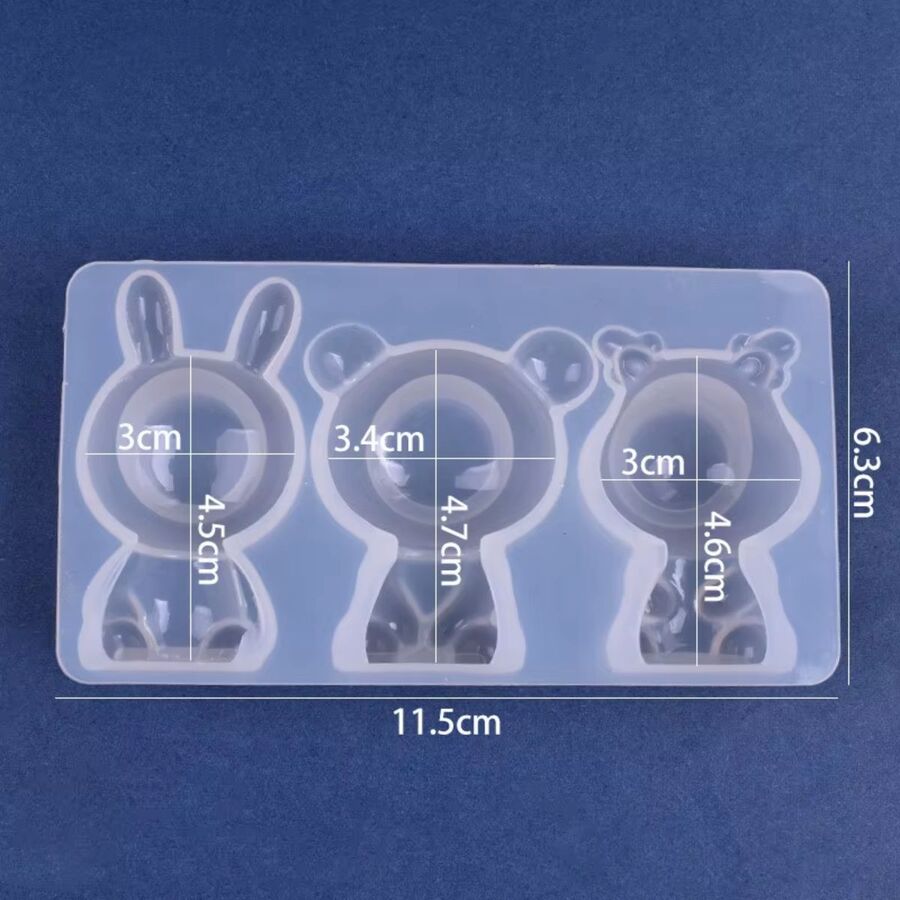 Molde de silicona ositos - 29737