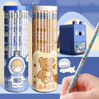 Estuche Lápiz HB de madera con goma de borrar