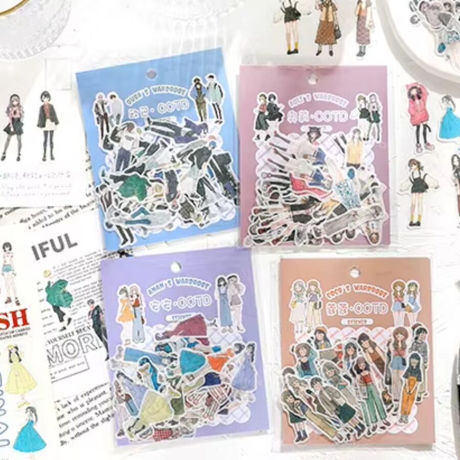 STICKERS CHICAS PEGATINAS