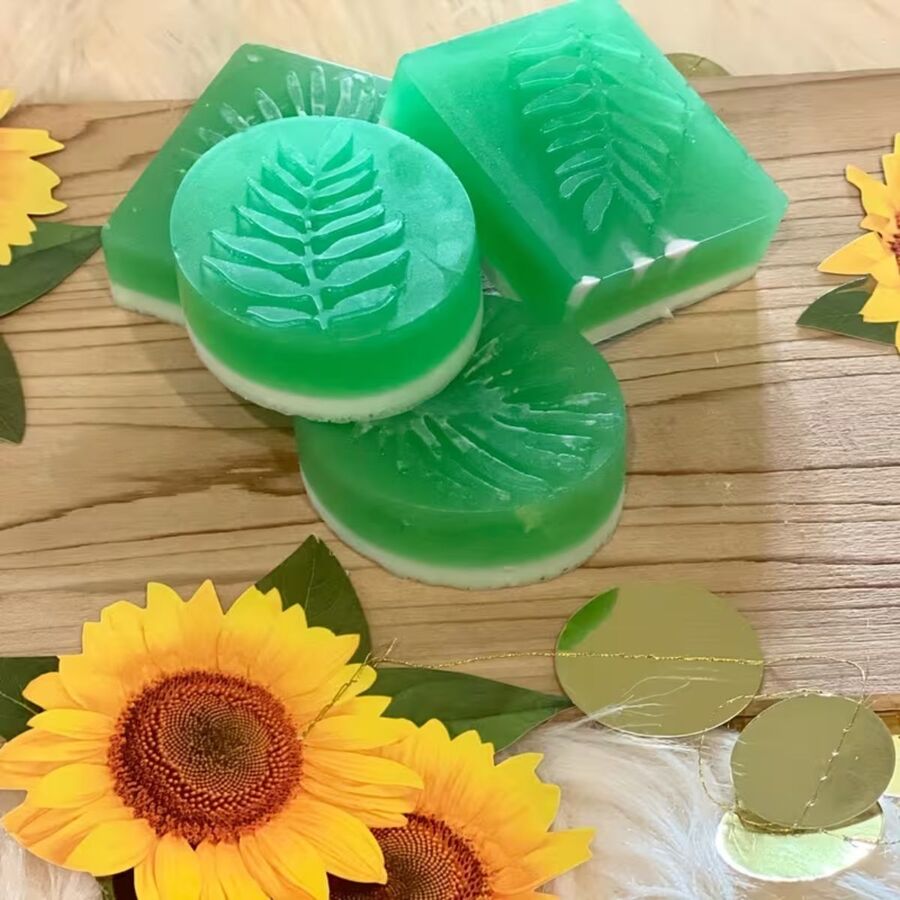 Molde de silicona jabon hoja - 29803 C1