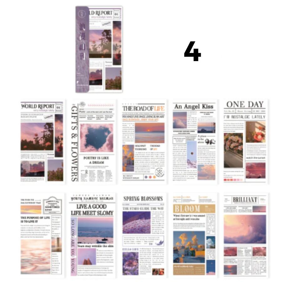 BLOCK PAPELES RETROS