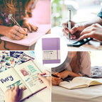 Cuaderno pu tapa dura puntitos A5 y sobre