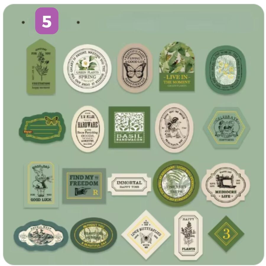 CAJA STICKER VINTAGE