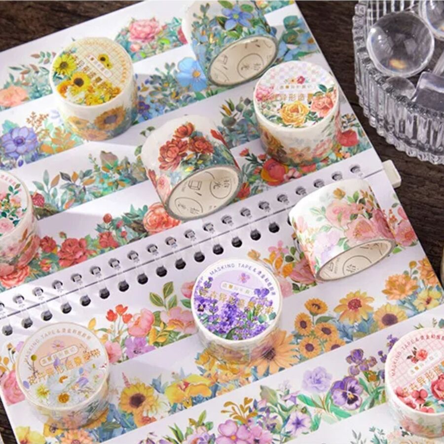 WASHI TAPE CAMPO DE FLORES